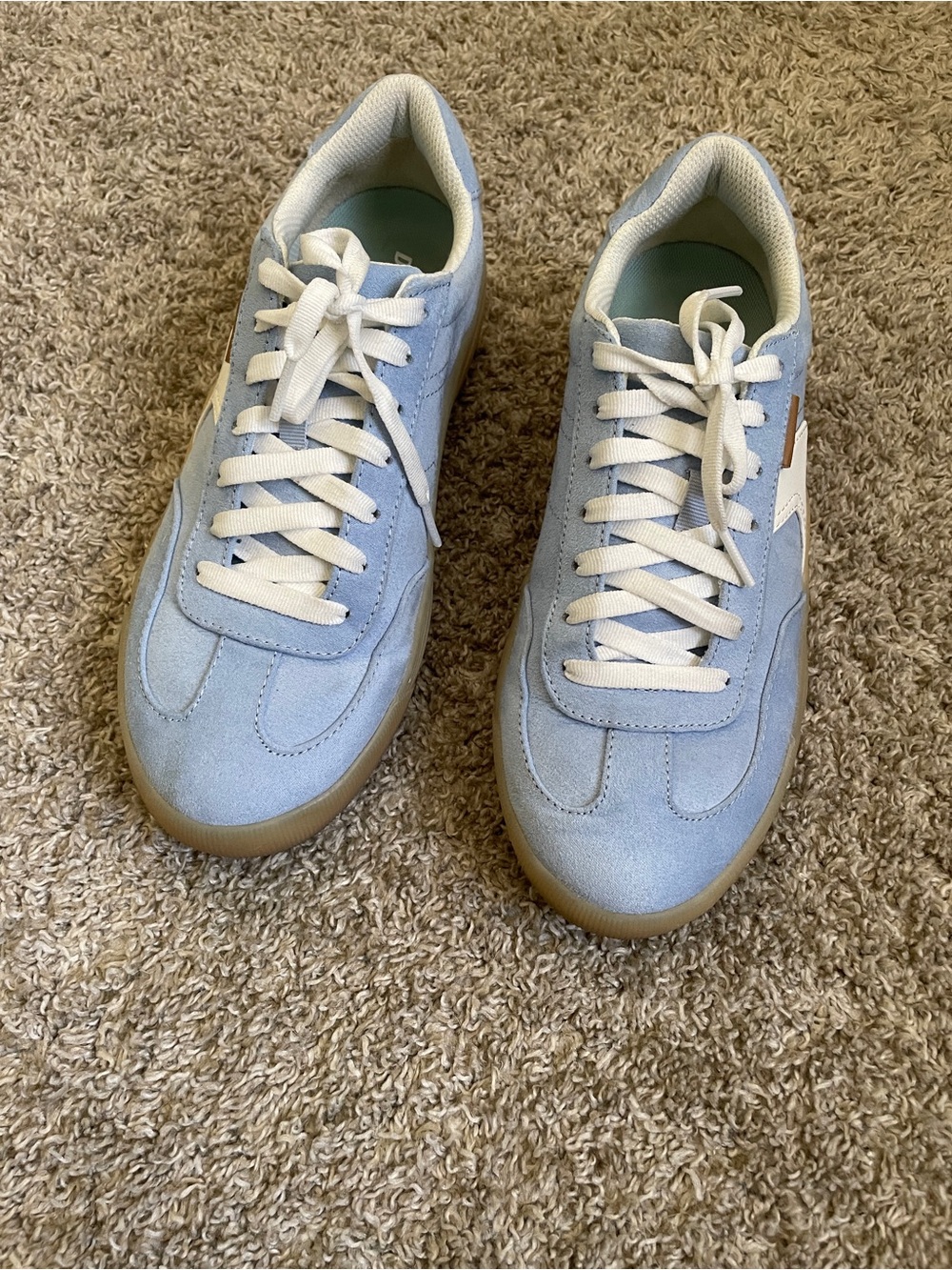Dr. Scholl's Light Blue and White Women's Sneakers - Picture 3 of 6